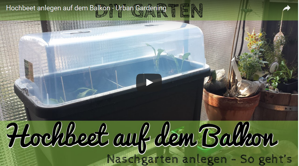 Hochbeet auf dem Balkon anlegen